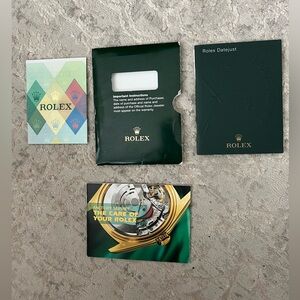 Rolex Green Instruction Booklets